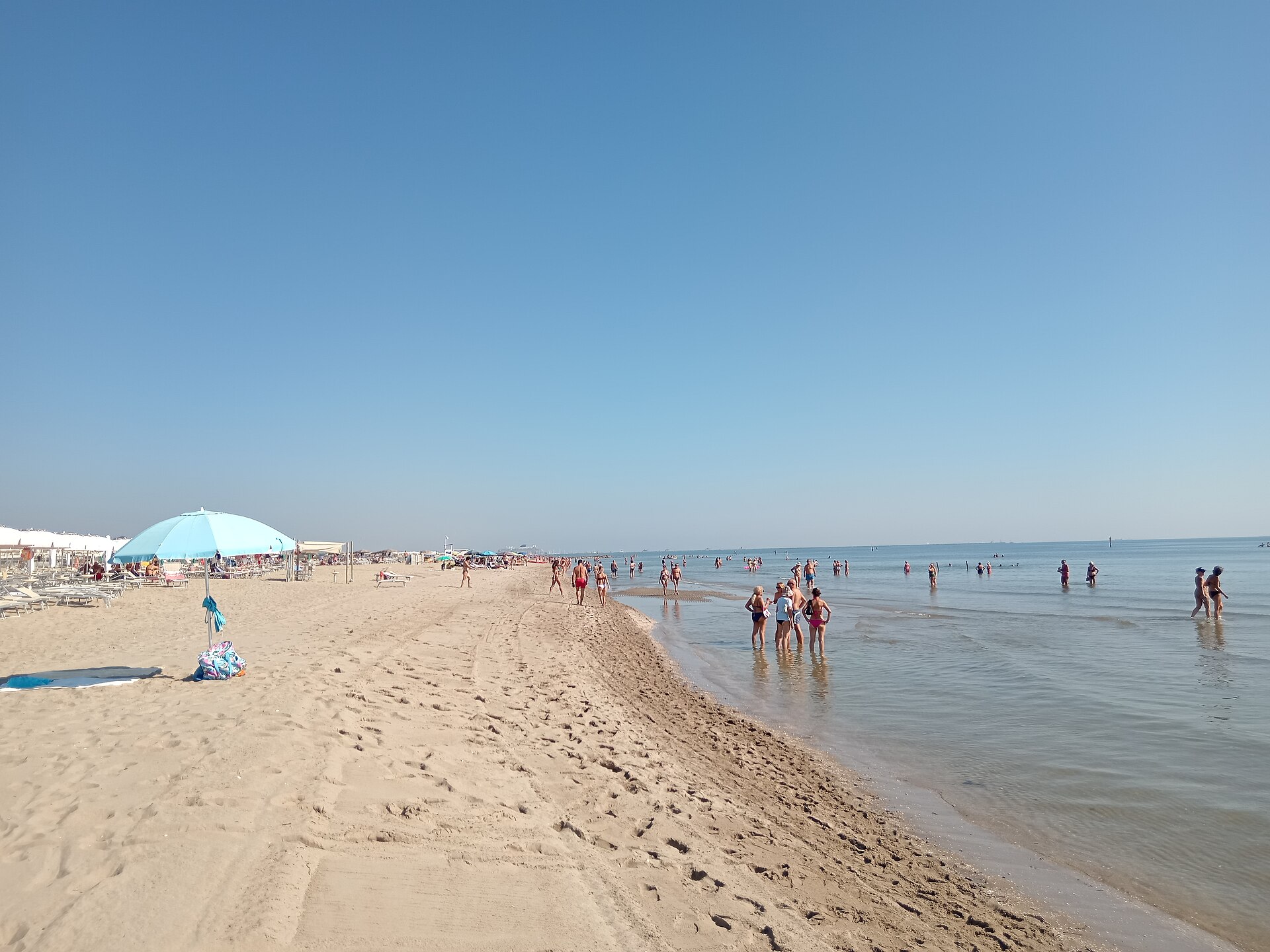 The sea at Punta Marina Terme, eight kilometres from B&B Bibò